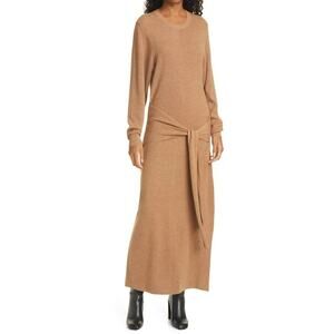 rag & bone Cashmere Blend Camel Maxi Sweater Dress (L) Quiet Luxury Minimalist